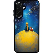 Scaleta Case Samsung Galaxy A36 Uyumlu Küçük Prens Tasarımlı Glossy Mat Siyah Silikon Telefon Kılıfı