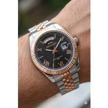 Slazenger Day Date Tasarım Erkek Kol Saati | 41MM, Paslanmaz Çelik Kordonlu, 10ATM