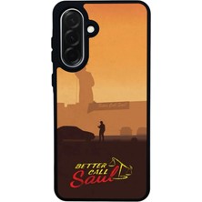 Scaleta Case Samsung Galaxy A36 Uyumlu Better Call Saul Tasarımlı Glossy Mat Siyah Silikon Telefon Kılıfı