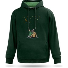 Tarrzzcom Tarrzz Unisex Dream Tasarım Kapşonlu Sweathirt %100 Pamuk 3 Iplik Kanguru Cepli Hoodie