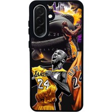 Scaleta Case Samsung Galaxy A36 Uyumlu Kobe Bryant Tasarımlı Glossy Mat Siyah Silikon Telefon Kılıfı