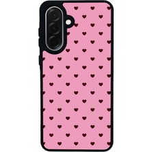 Scaleta Case Samsung Galaxy A26 Uyumlu Puantiye Tasarımlı Glossy Mat Siyah Silikon Telefon Kılıfı
