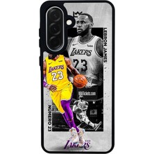 Scaleta Case Samsung Galaxy A26 Uyumlu Lebron James Tasarımlı Glossy Mat Siyah Silikon Telefon Kılıfı
