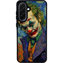 Scaleta Case Samsung Galaxy A26 Uyumlu Joker Tasarımlı Glossy Mat Siyah Silikon Telefon Kılıfı