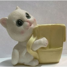 Halk Kitabevi Çantalı Kedi Kalemlik - Sarı