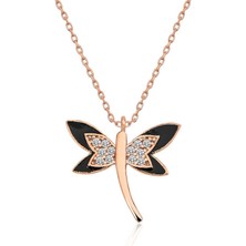 Tienda Elegante ​Gümüş Rose Yusufçuk Bayan Kolye