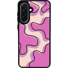 Scaleta Case Samsung Galaxy A36 Uyumlu Art Tasarımlı Glossy Mat Siyah Silikon Telefon Kılıfı