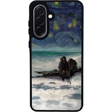 Scaleta Case Samsung Galaxy A36 Uyumlu Vagabond Tasarımlı Glossy Mat Siyah Silikon Telefon Kılıfı