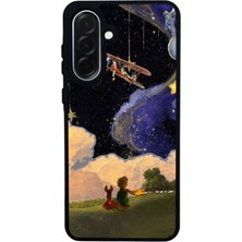 Scaleta Case Samsung Galaxy A26 Uyumlu Küçük Prens Tasarımlı Glossy Mat Siyah Silikon Telefon Kılıfı