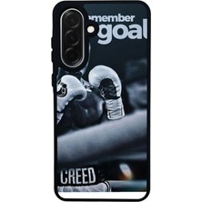 Scaleta Case Samsung Galaxy A26 Uyumlu Boks Tasarımlı Glossy Mat Siyah Silikon Telefon Kılıfı