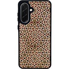 Scaleta Case Samsung Galaxy A36 Uyumlu Mozaik Tasarımlı Glossy Mat Siyah Silikon Telefon Kılıfı