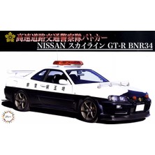 1/24 Nissan Skyline (R34) Gt-R Polis Arabası Maketi, Fujimi Id-87