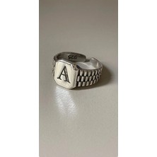 Wind Silver Ayarlı Yüzük 925 Ayar Gümüş