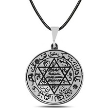 Tienda Elegante Gümüş Süleyman Mührü Kolye