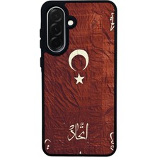 Scaleta Case Samsung Galaxy A36 Uyumlu Osmanlı Tasarımlı Glossy Mat Siyah Silikon Telefon Kılıfı