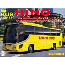 1/32 S`elega Super Hi Decker Hato Bus Type Otobüs Maketi, Fujimi Bus-2