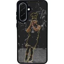 Scaleta Case Samsung Galaxy A36 Uyumlu Stephen Curry Tasarımlı Glossy Mat Siyah Silikon Telefon Kılıfı