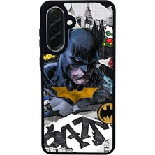 Scaleta Case Samsung Galaxy A26 Uyumlu Batman Tasarımlı Glossy Mat Siyah Silikon Telefon Kılıfı