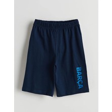 Lc Waikiki Yeni Sezon Beli Lastikli Barcelona Baskılı Erkek Çocuk Pijama Şort