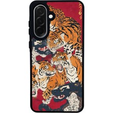 Scaleta Case Samsung Galaxy A26 Uyumlu Kaplan Tasarımlı Glossy Mat Siyah Silikon Telefon Kılıfı