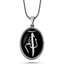 Tienda Elegante ​Gümüş Elif Lam Mim Kolye