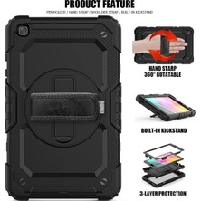 Cash Dukkan Newface Samsung Galaxy T290 Tab A 8 Kılıf Pars Tablet Kapak - Siyah