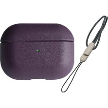 Cash Dukkan Newface Airpods 3 (3.nesil) 405 Deri Kılıf - Mor