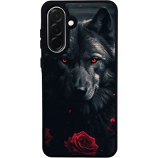 Scaleta Case Samsung Galaxy A36 Uyumlu Bozkurt Tasarımlı Glossy Mat Siyah Silikon Telefon Kılıfı