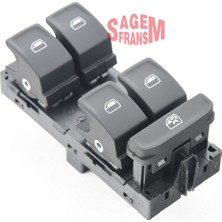 Sagemfrans Matrixzn Cam Açma Dügmesi Dörtlü Ön Sol Passat - Golf 7
