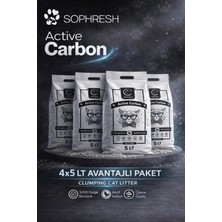 Sophresh Aktif Karbonlu Kedi Kumu 4x5 Lt /doğal Bentonit