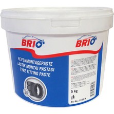 Brio Lastik Montaj Kremi Beyaz 5 Kg Taşıt Tekerlekleri İçin Kolay Uygulama ve Zarar Vermeyen Özellikler