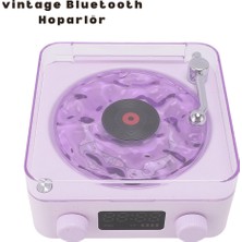 Cash Dukkan Retro Bluetooth Hoparlör Mor