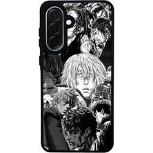 Scaleta Case Samsung Galaxy A26 Uyumlu Vagabond Tasarımlı Glossy Mat Siyah Silikon Telefon Kılıfı