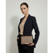 Kadın Yumuşak Dokulu, Gold Zincir Askılı Özel Gün ve Günlük Kullanım El ve Omuz Çantası