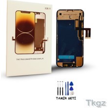Tkgz iPhone 13 Pro Uyumlu LCD Ekran Dokunmatik Service Pack Kaliteli LCD  + Tamir Seti