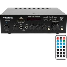 Rose FR-9301 2X80WATT Usb/sd/bluetooth Hat Trafolu Anfi 220VOLT