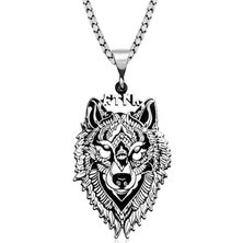 Tienda Elegante ​Gümüş Göktürkçe Türk Yazılı Kurt Kolye