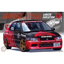 1/24 Advan-Piaa Mitsubishi Lancer Evolution Vıı Yarış Arabası Maketi, Fujimi ID-307