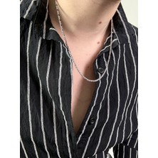 Arvens Erkek Silver Paslanmaz Çelik Kolye Renk Atmaz Solma Yapmaz Solmaz Kombinlenebilir Paslanmaz