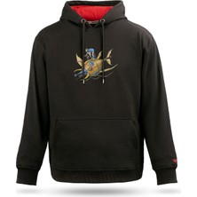 Tarrzzcom Unisex Nautibike Tasarım Kapşonlu Sweatshirt %100 Pamuk 3 Iplik Kanguru Cepli Hoodie