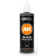 Ak Interactive 11242, 100 Ml. Siyah Astar Maket Boyası
