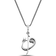 Tienda Elegante ​gümüş Elif Vav Yazılı Kolye