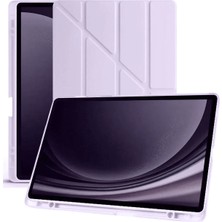 Cash Dukkan Newface Samsung Galaxy X610 Tab S9 Fe Plus 12.4 Kılıf Kalemlikli Mars Tablet Kılıfı - Lila