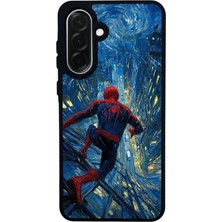 Scaleta Case Samsung Galaxy A26 Uyumlu Spiderman Tasarımlı Glossy Mat Siyah Silikon Telefon Kılıfı