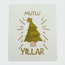 Zero Land Snmswrld Mutlu Yıllar Bileklik Kartı 200 Adet-Beyaz