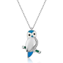 Tienda Elegante ​gümüş Baykuş Bayan Kolye