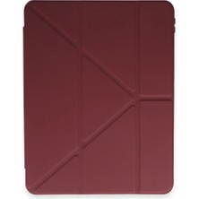 Hsc Bilişim Ipad 12.9 (2021) Kılıf Kalemlikli Mars Tablet Kılıfı - Mürdüm