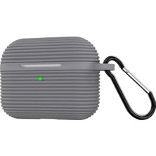 Cash Dukkan Newface Airpods Pro 3 (3.nesil) Raven Silikon Kılıf - Gri