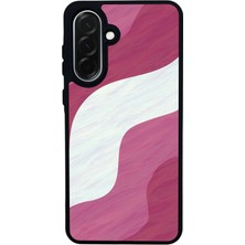 Scaleta Case Samsung Galaxy A36 Uyumlu Art Tasarımlı Glossy Mat Siyah Silikon Telefon Kılıfı