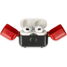 Cash Dukkan Newface Airpods 3 (3.nesil) Basmalı Kılıf - Siyah-Kırmızı
